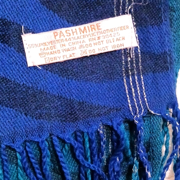 Pashmire ⚜️ Multi Color Zebra Print Scarf/Wrap/Sarong 🦓 🏖🛝🏝 - Picture 3 of 8